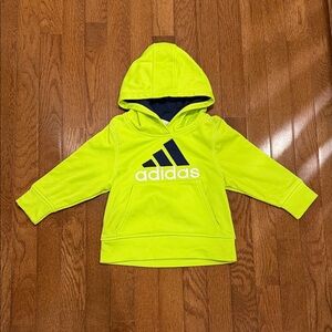 Adidas Kids Bright Yellow Hoodie